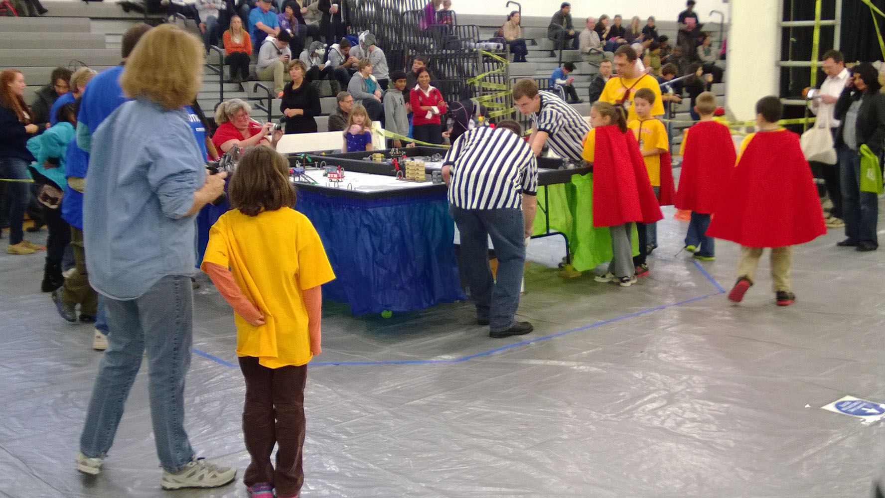 An FLL competition takes place.