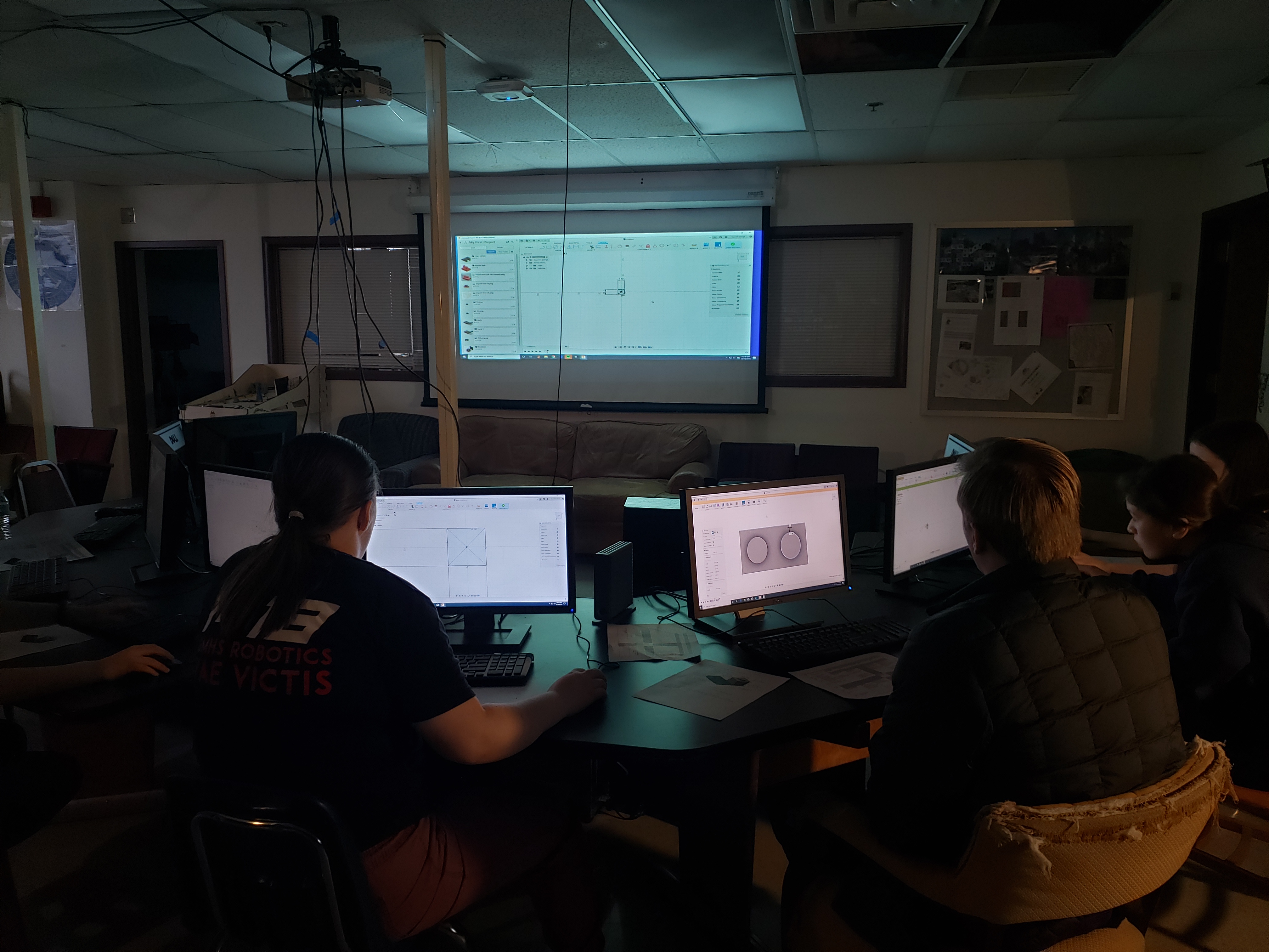 Students attending a 2019 workshop in the computer lab.