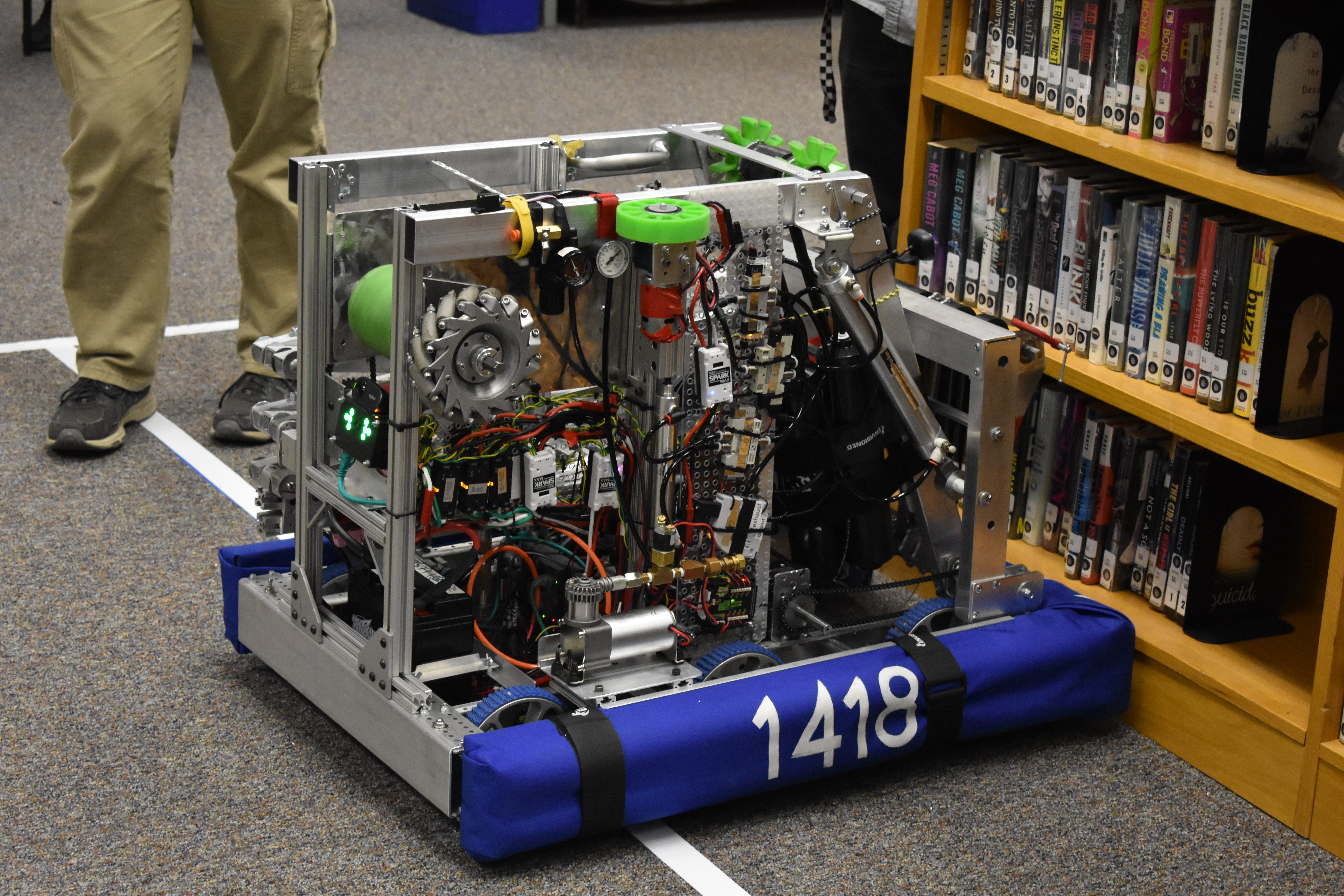 Our current robot (side view).